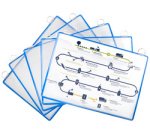 by tarifold Porte brochures, A4 paysage, bleu