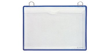 Horizontal A4 brochure holder, blue