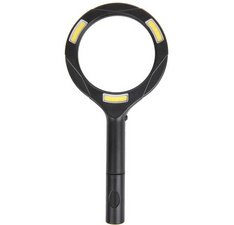 Loupe avec éclairage LED COB, noir