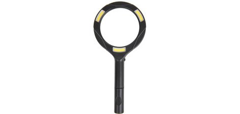 Loupe avec éclairage LED COB, noir