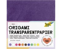 Papier transparent pour le pliage, 200 x 200 mm