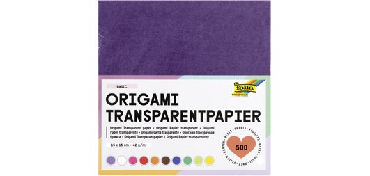 Papier transparent pour le pliage