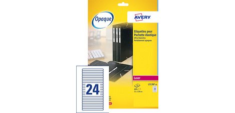 Etiket Avery L7170-25 134x11mm wit 600stuks