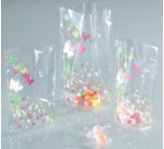 Sachet à fond avec des impressions de printemps