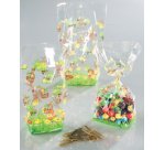 Sachet en cellophane avec impressions de Pâques