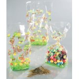 Sachet en cellophane, motif 'Pâques'