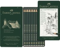 FABER-CASTELL Crayon CASTELL 9000 Design, étui de 12