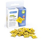 Clips à documents Supaclip 40, jaune, motif Smile