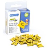 Clips à documents Supaclip 40, jaune, motif Smile