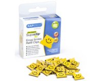 Clips à documents Supaclip 40, jaune, motif Smile