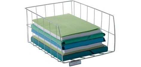 Corbeille à courrier 'CORGM' en fil d'acier, A4