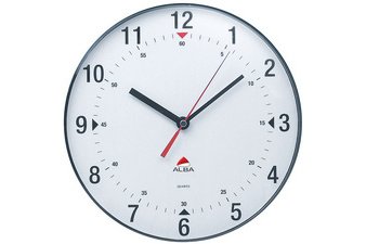 Wandklok HORCLAS quartzhorloge zwart