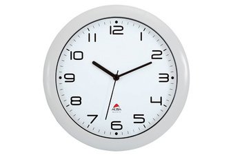 Wandklok 'HORNEW' quartzhorloge wit