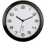 Horloge murale radiopilotée 'HORNEWRC N', noir