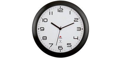 Horloge murale radiopilotée 'HORNEWRC N', noir