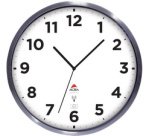 Horloge murale radiopilotée 'HOREXTRARC' blanc / argent