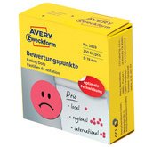 Pastille de couleur, visage négatif, rouge