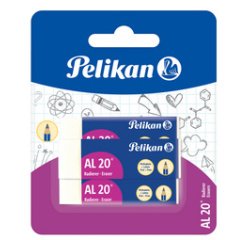 Gomme en plastique AL 20, carte blister