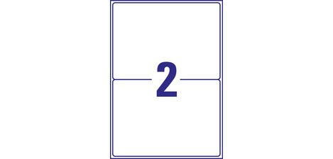 Verzendlabel, 210 x 148 mm, wit