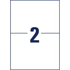 Verzendlabel, 210 x 148 mm, wit