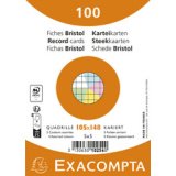 Pk100 Exa Rec Card 10.5x14.8cm Lined - Yellow