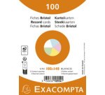 Fiches bristol, A6, uni, assorti