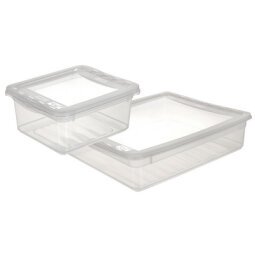 Boîte de rangement 'bea', 30 L, PP, transparent