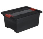 Boîte de rangement 'eckhart', 12 L, graphite/rouge