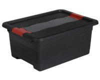 Boîte de rangement 'eckhart', 12 L, graphite/rouge