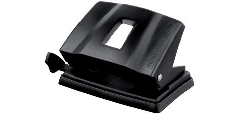 Maped Essentials hole punch, 2 holes, 20 to 25 sheets, black