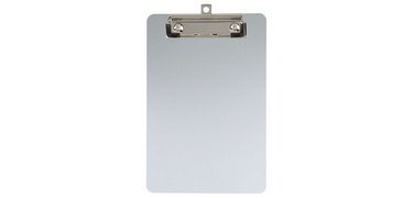 Porte-bloc, en aluminium avec pince nickelée, A5