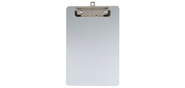 Porte-bloc, en aluminium avec pince nickelée, A5