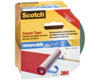 Scotch ruban double-face pour moquette et vinyle Removable, ft 50 mm x 7 m, sous blister