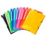 Exacompta Iderama Elasticated Folder (3-Flap) 600gsm - Assorted colours