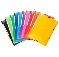 Exacompta Iderama Elasticated Folder (3-Flap) 600gsm - Assorted colours