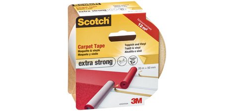 Ruban adhésif extra fort pour tapis, 50 mm x 7 m