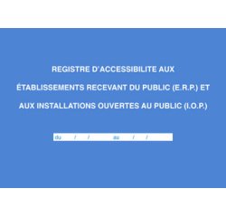 Registre 'Accessibilité aux ERP et IOP'