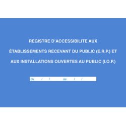 Registre 'Accessibilité aux ERP et IOP'