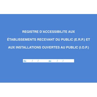 Registre 'Accessibilité aux ERP et IOP'