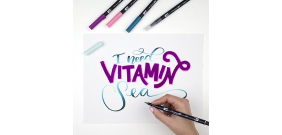 Tombow Kit de calligraphie 'advanced', kit de 10