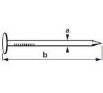 Pointe pour carton bitumé, 2,0 x 25 mm, 400 g,