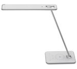 Lampe de bureau à LED JAZZ, blanc / gris métallisé