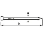 Pointe, tête d'homme, 1,6 x 30 mm, brute, 400 g