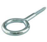 Vis à anneau - Filetage pour bois - Acier galvanisé