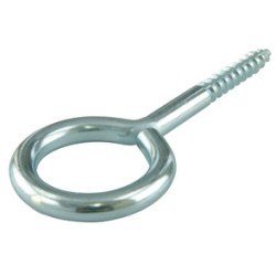 De_vis à anneau, 16 x 6 x 2,8 mm, filetage pour bois
