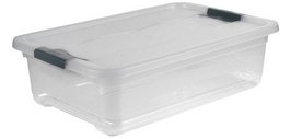 'cornelia' storage box, 28 L, transparent
