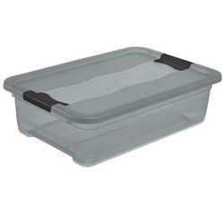 Boîte de rangement 'cornelia' 7 litres, crystal-grey