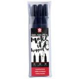 Stylo pinceau PIGMA BRUSH, étui de 3, noir