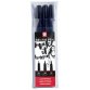 Stylo pinceau PIGMA BRUSH, étui de 3, noir