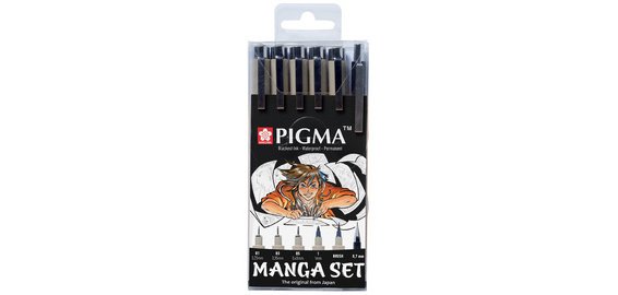 Kit Manga PIGMA, étui de 6